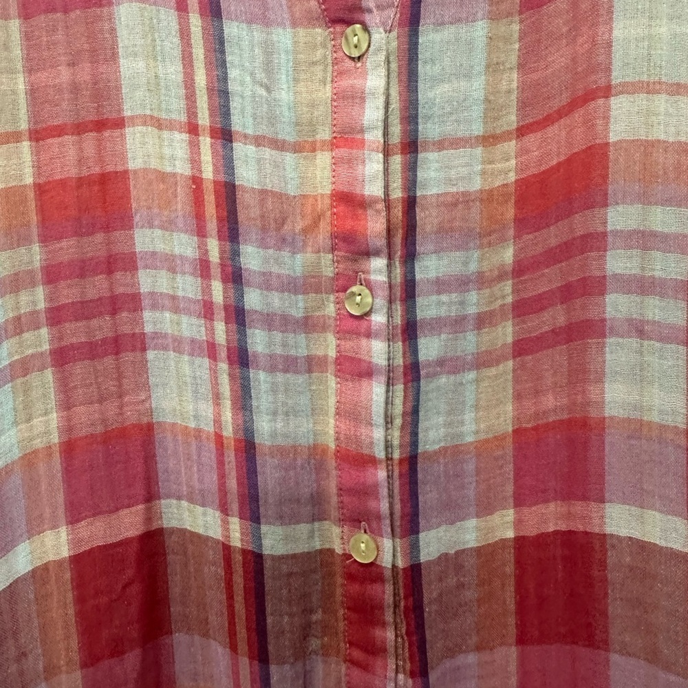 Maeve Anthropologie Plaid Swing Sleeveless Dress Sz S - Picture 5 of 10